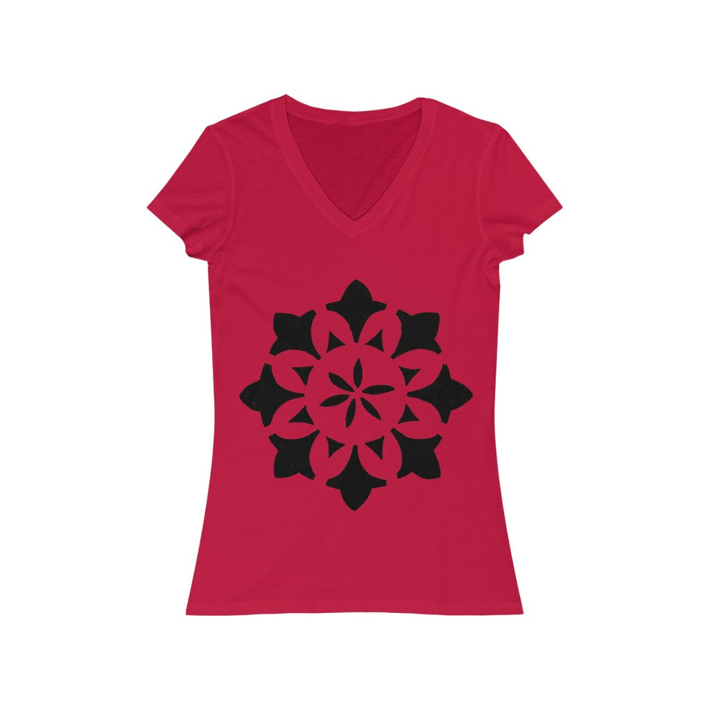 Circle 1 - Women's Jersey Short Sleeve V-Neck Tee