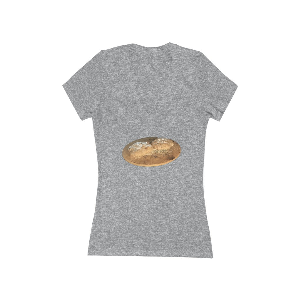 Bread 1 - Women's Jersey Short Sleeve V-Neck Tee