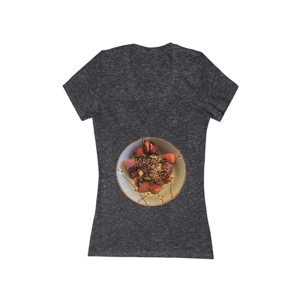 A Child's Delight - Women's Jersey Short Sleeve V-Neck Tee