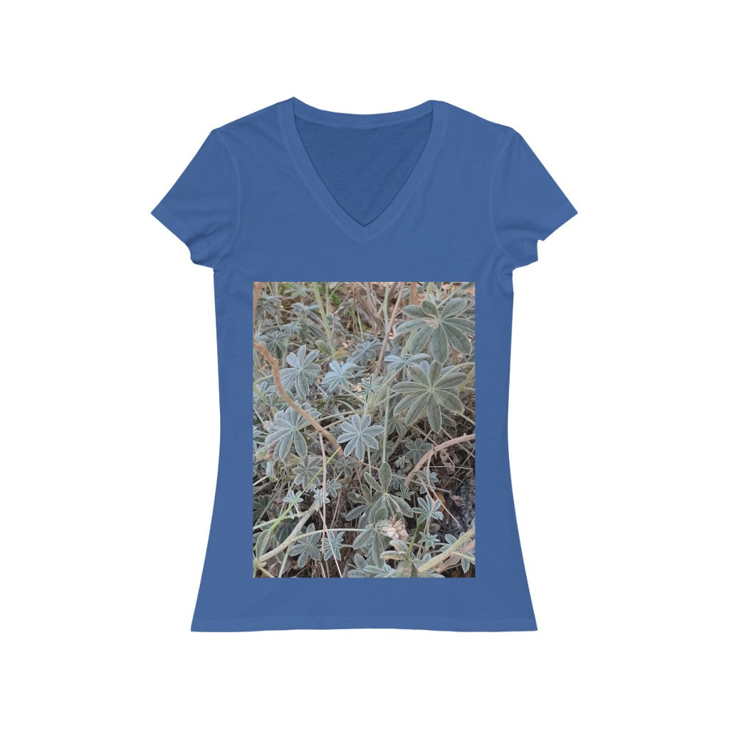 Plant 1 - Women's Jersey Short Sleeve V-Neck Tee