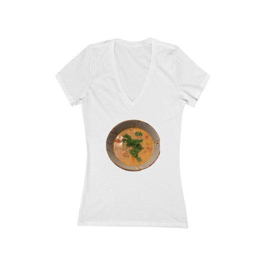 Curry - Women's Jersey Short Sleeve V-Neck Tee