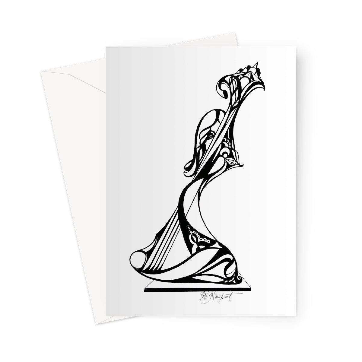 Musical Debutante Greeting Card