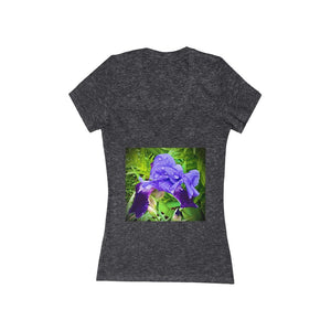 Iris - Women's Jersey Short Sleeve V-Neck Tee