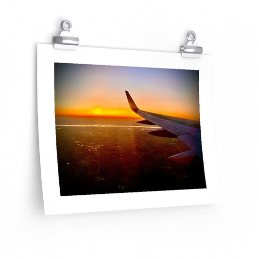 Wing & Sunset - Premium Matte poster
