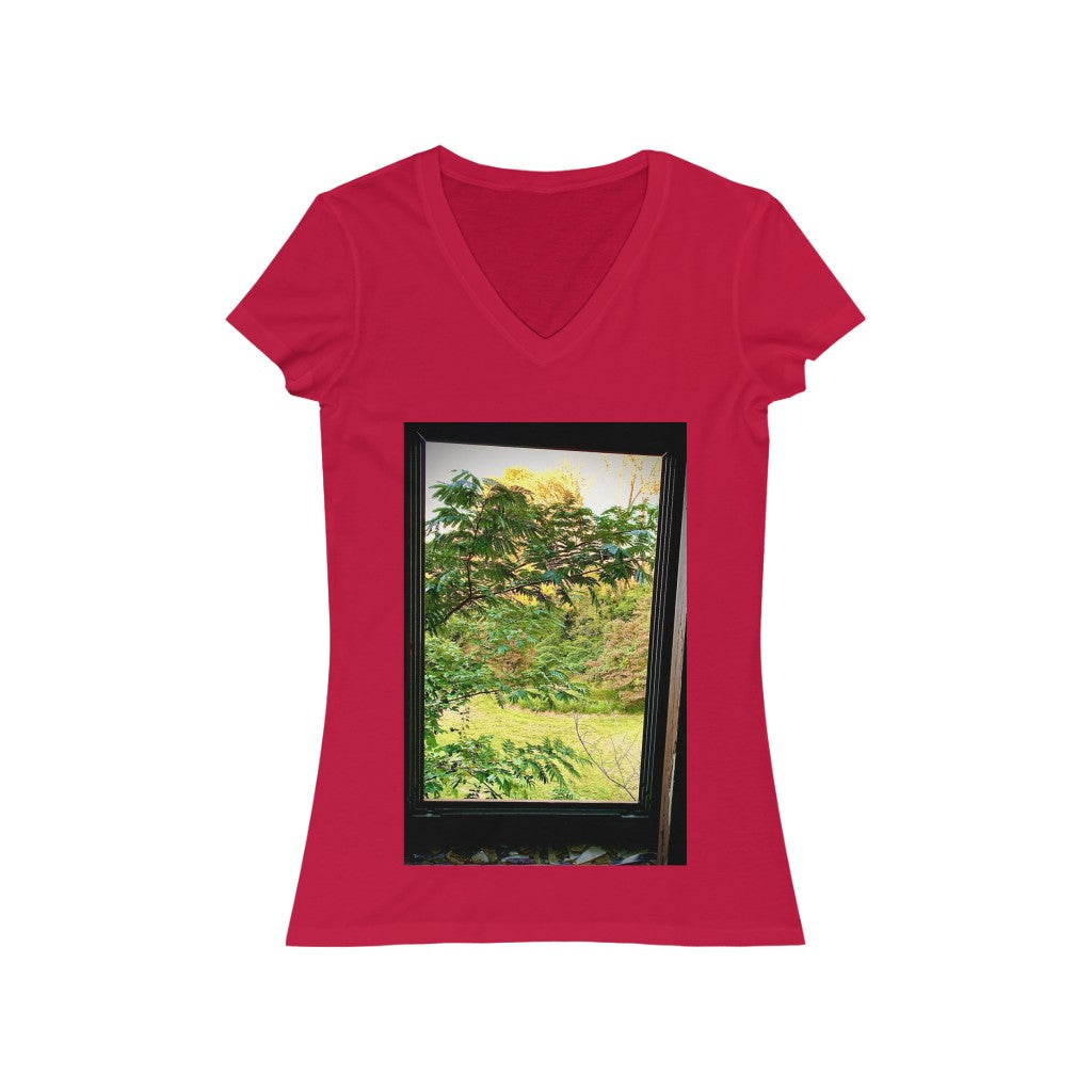 Window 3 - Women's Jersey Short Sleeve V-Neck Tee