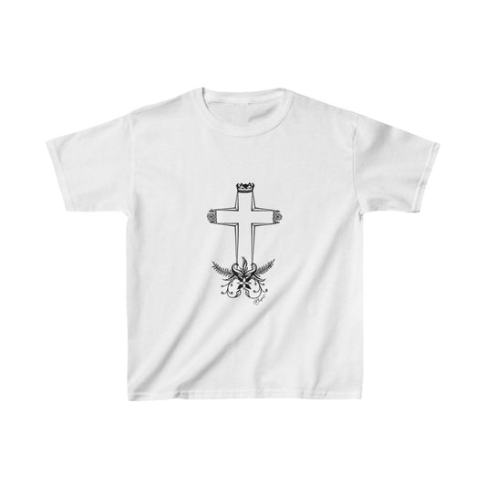 "Cross #1" - Kids Heavy Cotton™ Tee