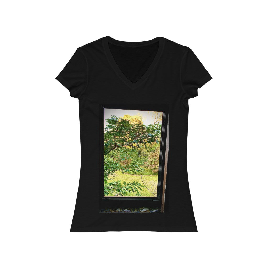 Window 3 - Women's Jersey Short Sleeve V-Neck Tee