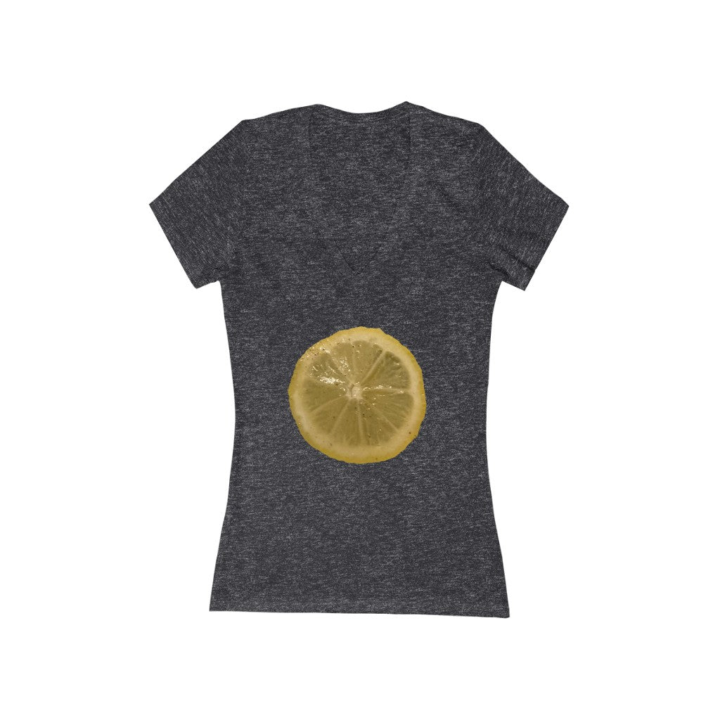 Lemon & Spices - Women's Jersey Short Sleeve V-Neck Tee