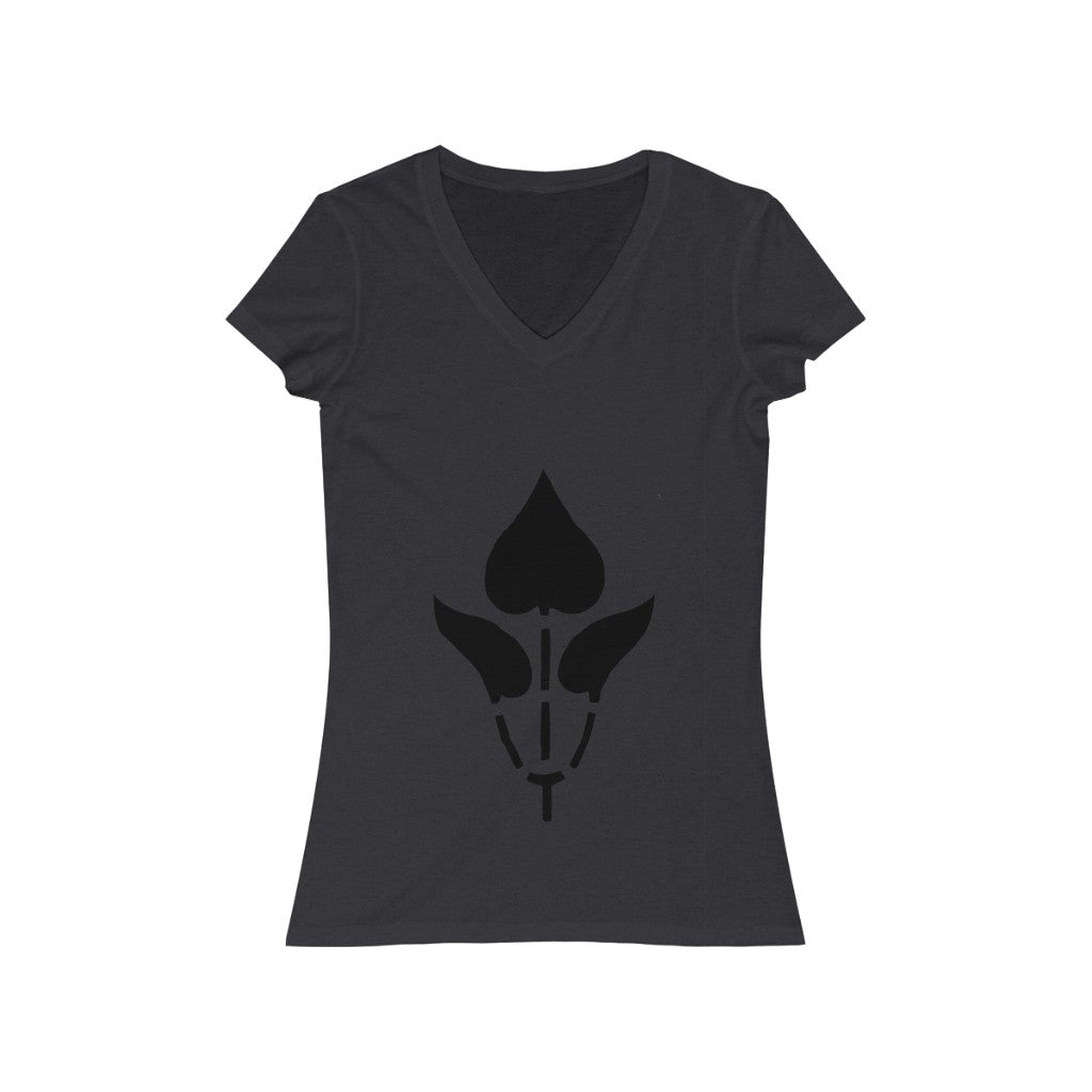Flower 1 - Women's Jersey Short Sleeve V-Neck Tee
