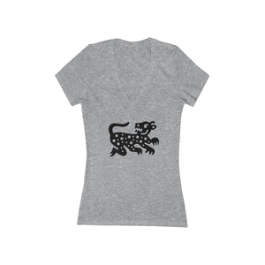 Hyena - Women's Jersey Short Sleeve V-Neck Tee