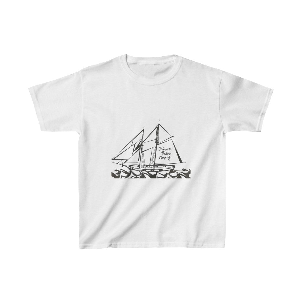 "Newport Trading Company Ship Logo" - Kids Heavy Cotton™ Tee
