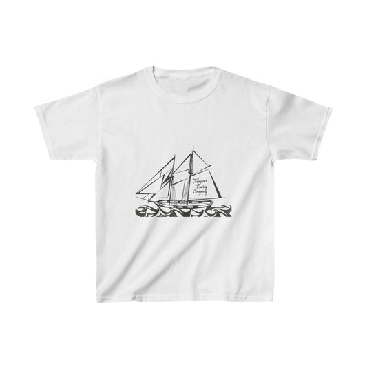 "Newport Trading Company Ship Logo" - Kids Heavy Cotton™ Tee