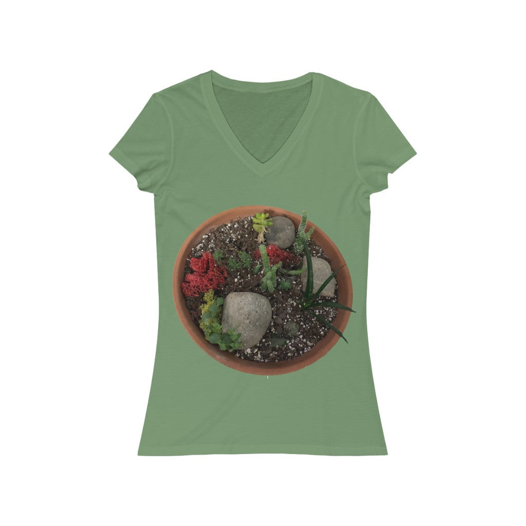 Mini Desert - Women's Jersey Short Sleeve V-Neck Tee