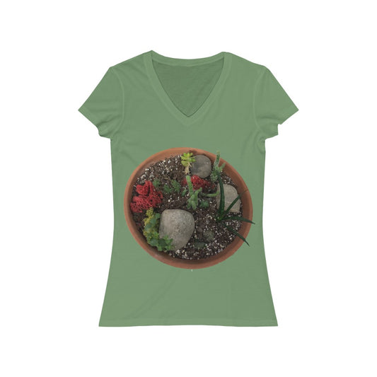 Mini Desert - Women's Jersey Short Sleeve V-Neck Tee