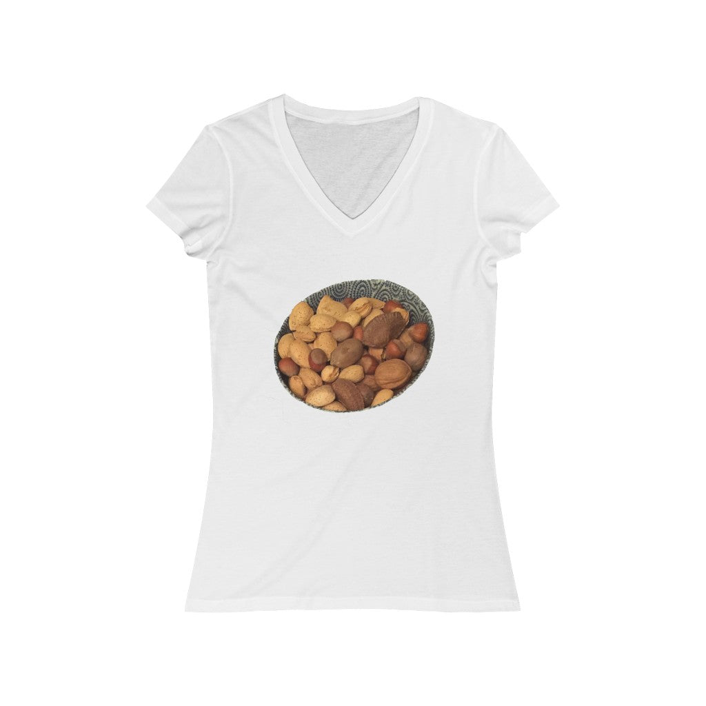 Nuts 1 - Women's Jersey Short Sleeve V-Neck Tee