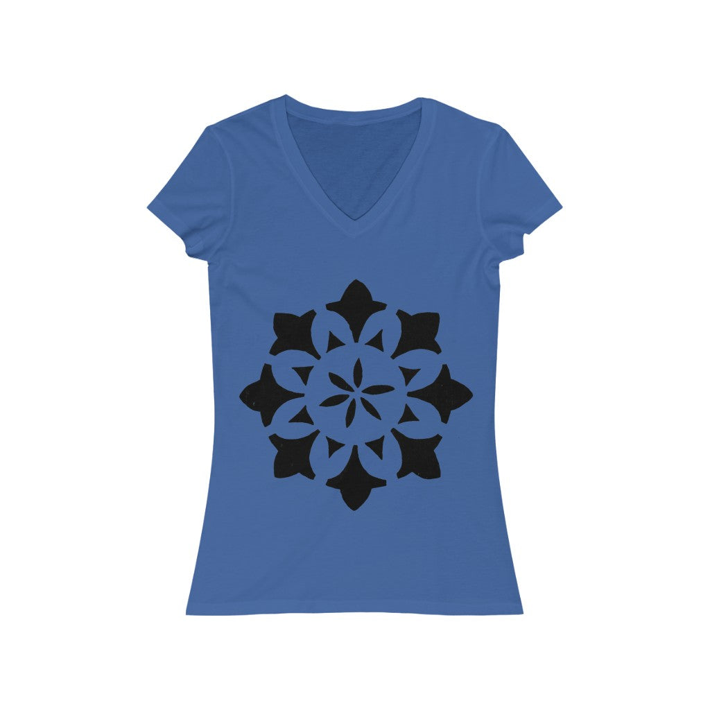 Circle 1 - Women's Jersey Short Sleeve V-Neck Tee