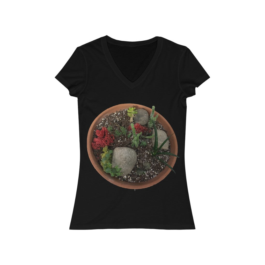 Mini Desert - Women's Jersey Short Sleeve V-Neck Tee