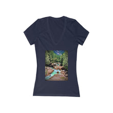 Load image into Gallery viewer, Yosemite 2 - Women&#39;s Jersey Short Sleeve V-Neck Tee
