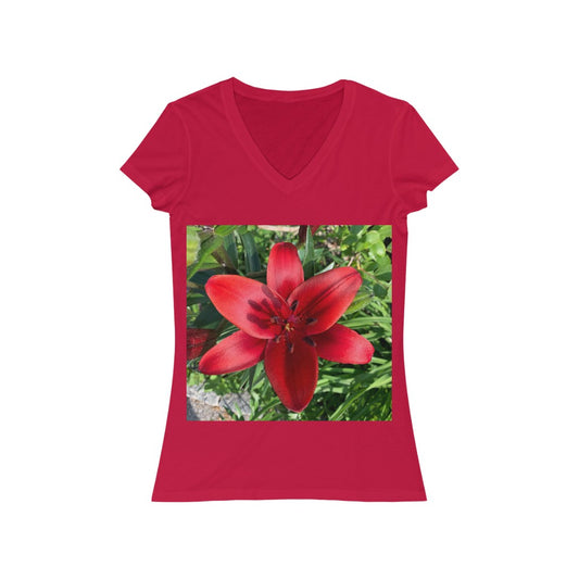 Lily - Women's Jersey Short Sleeve V-Neck Tee